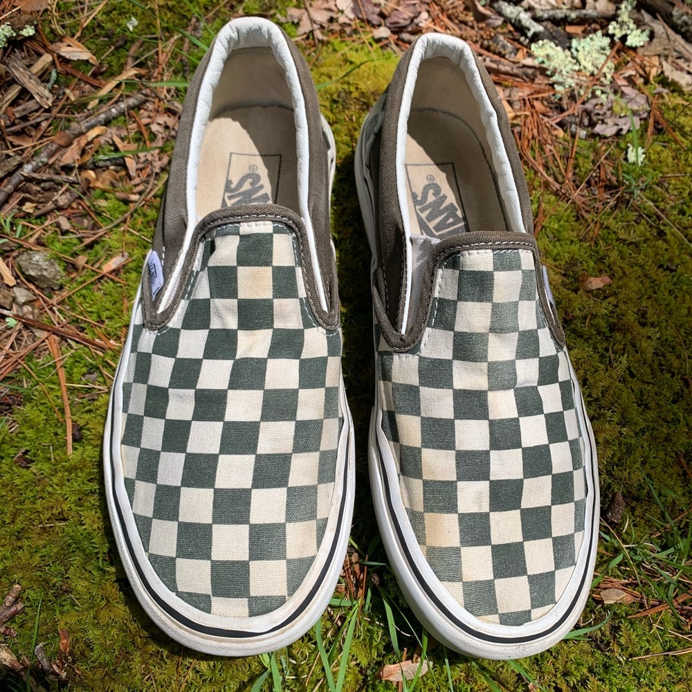 Vans checkered slip on women 7.5